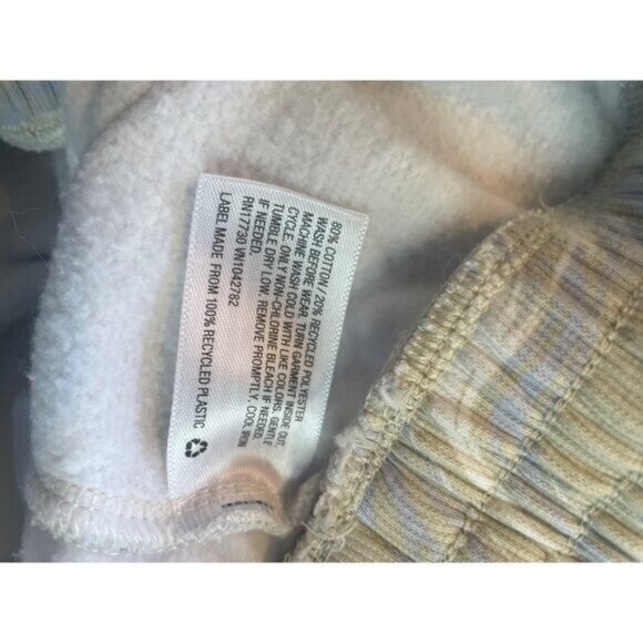 Vintage Style Marble‎ Print Jogger Pants With Elastic Waist & Cuffs - Picture 6 of 11